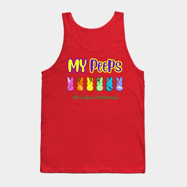 My Peeps Easter T-Shirt,Kids Bunny Unity Tank Top by SidneyTees